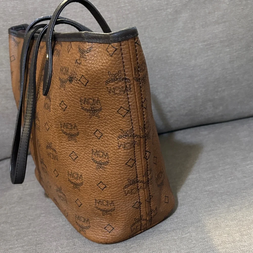MCM Visetos Brown  Tote